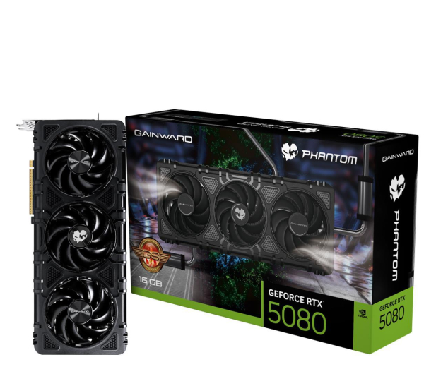 Gainward GeForce RTX 5080 Phantom GS 16GB GDDR7 DLSS4 - 1309153 - zdjęcie